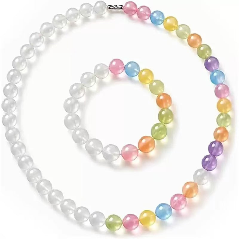 🌈UV Color-Changing Necklace That Turns Rainbow in Sunlight