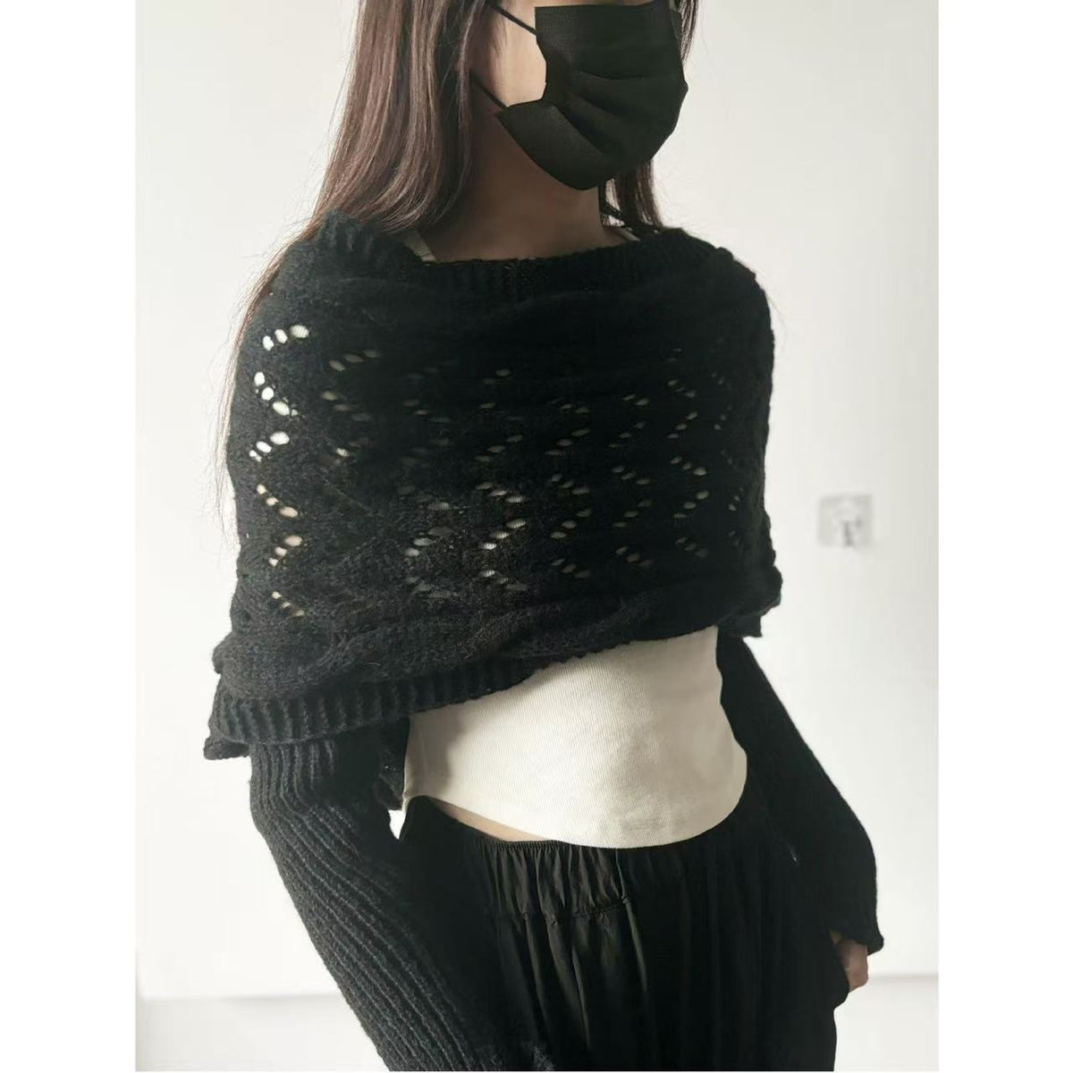 🧣Cozy Knit Wrap Shawl – Effortless Fall Layer