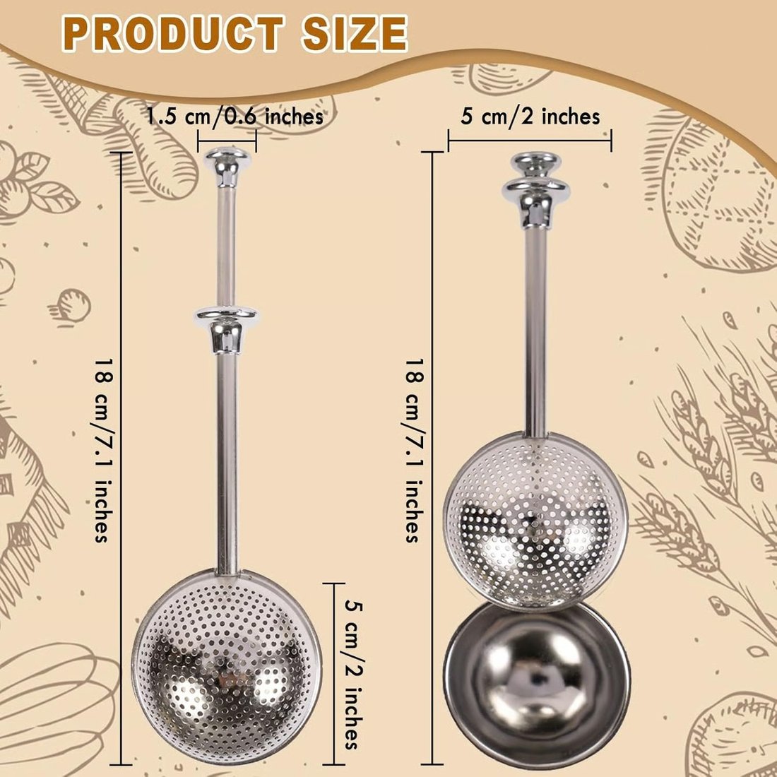 🔥Hot for the Holidays-Multifunctional Stainless Steel Powder Sifter