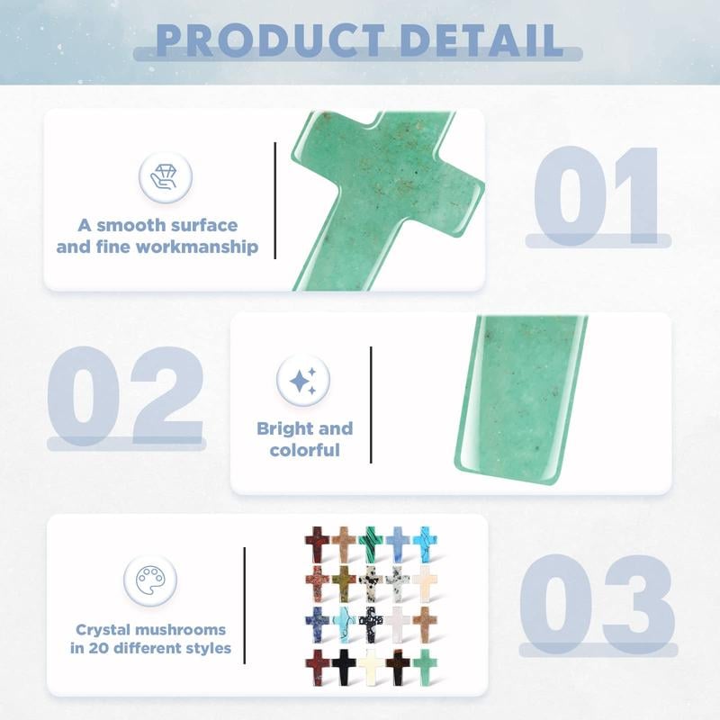 š„Last Day 49% OFFš„Cross Crystal Stone Natural Crystal