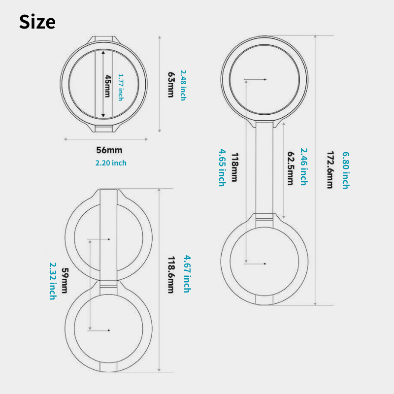 MagSafe Magnetic Mount with 52 mm CPL & ND64 Filters