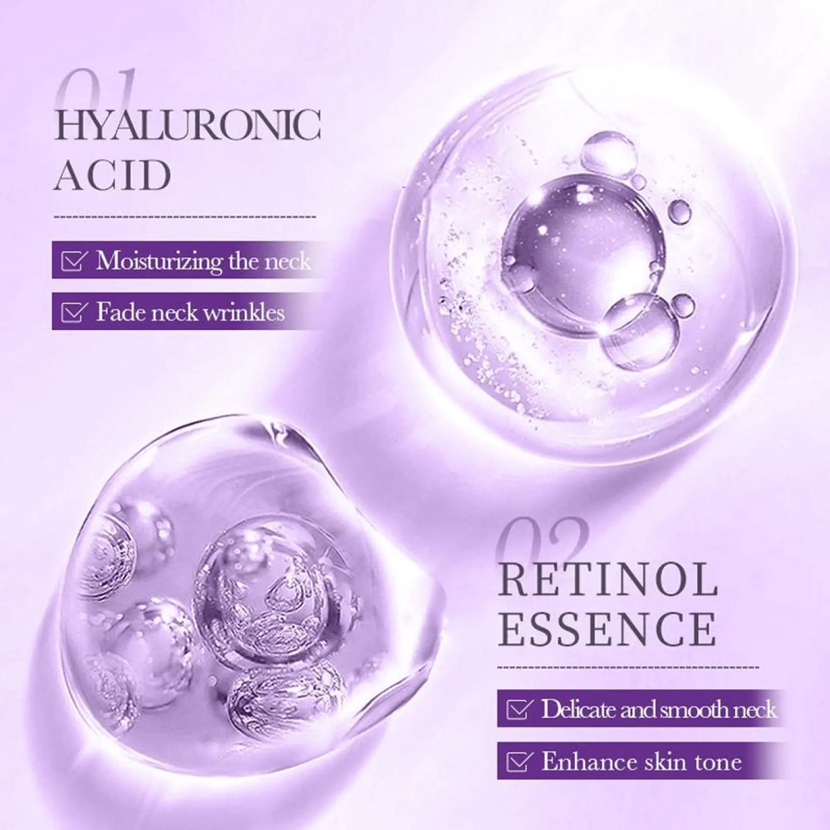 Roller Massage Neck Cream 🧴 Collagen & Hyaluronic Acid | Firms Neck, Reduces Wrinkles & Double Chin with 4 Weeks Continuous Use