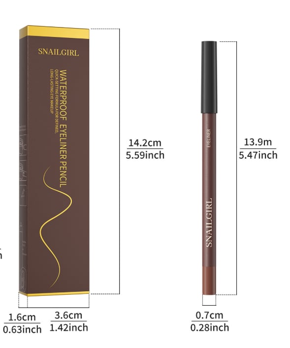 🔥🔥Buy 1 Get 1 Free-24HR Waterproof Eyeliner Pencil with Built-in Sharpener
