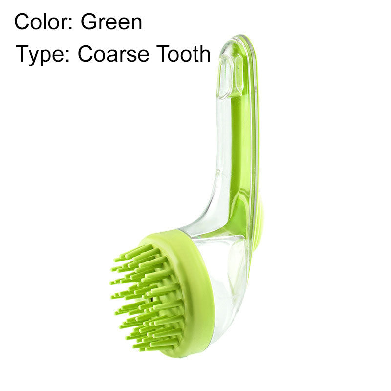 ππΎ Pet Bath Brush with Soap Dispenser β Long Handle, No Bending, Soft & Efficient, Easy Bath at Home π§Όβ¨