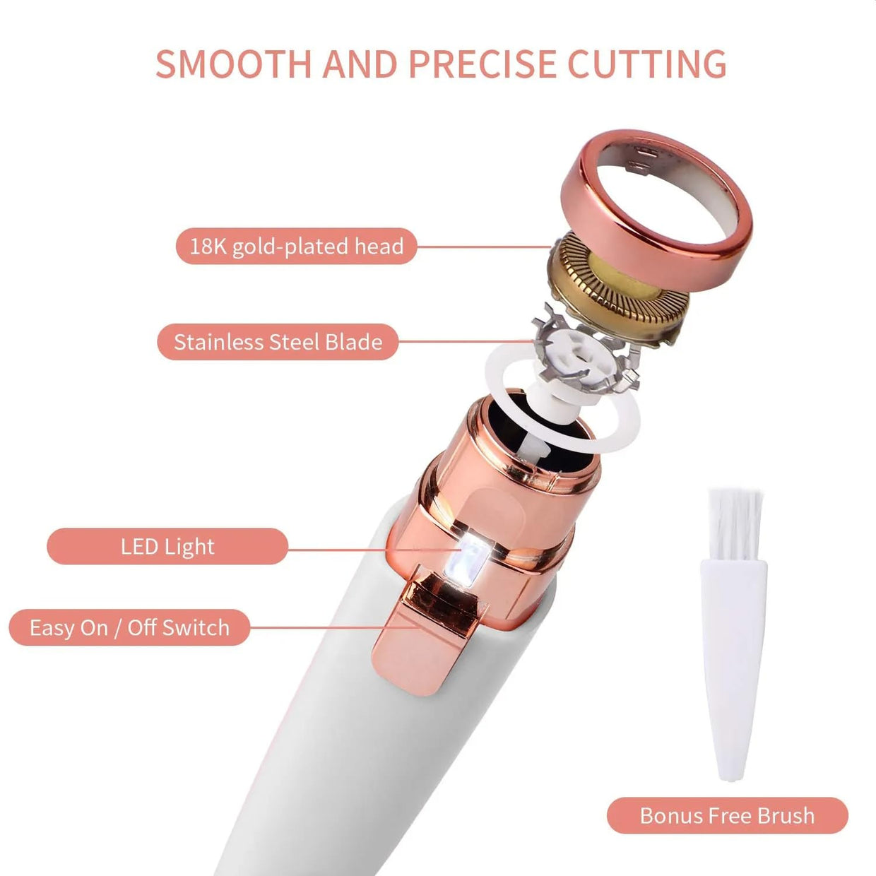Rechargeable Facial Hair Remover – Gentle, Painless,Precision Shaver & Travel-Friendly for Women