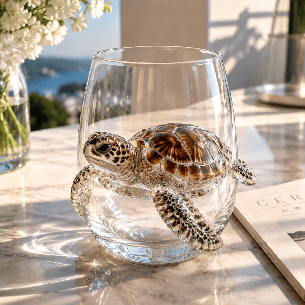 🏆Limited Time Sale 49% OFF🌊🐙Artisanal Blue Ringed Octopus Glassware-Bring the Ocean to Your Glass.