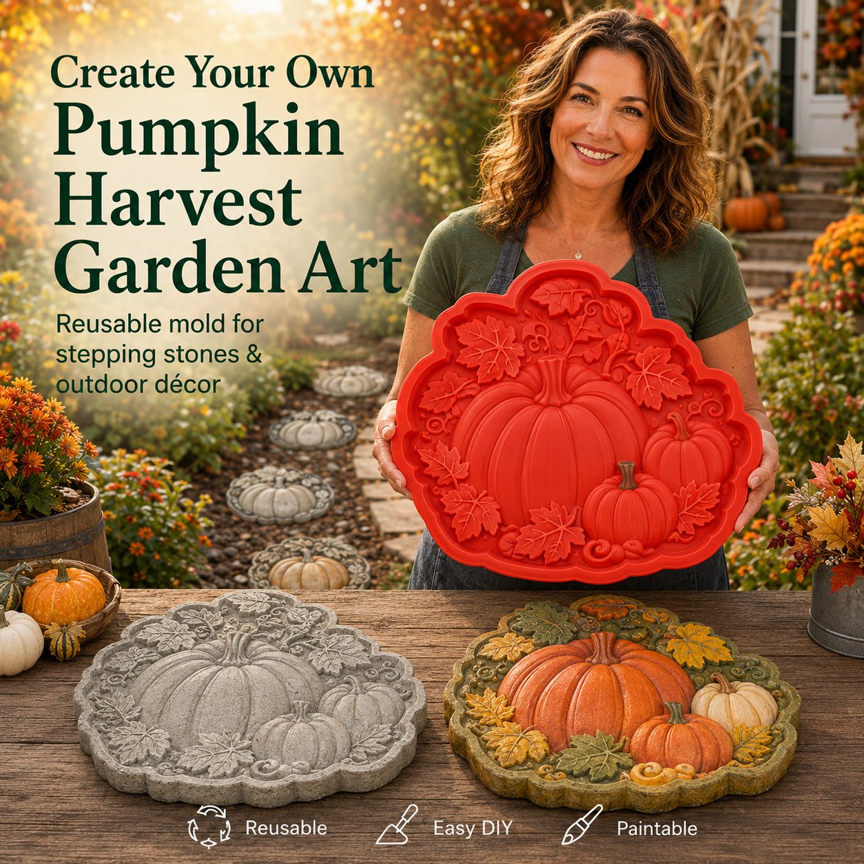 π₯ LAST DAY 49% OFF - π» Reusable Garden Art Mold β Make Your Garden Truly One of a Kind