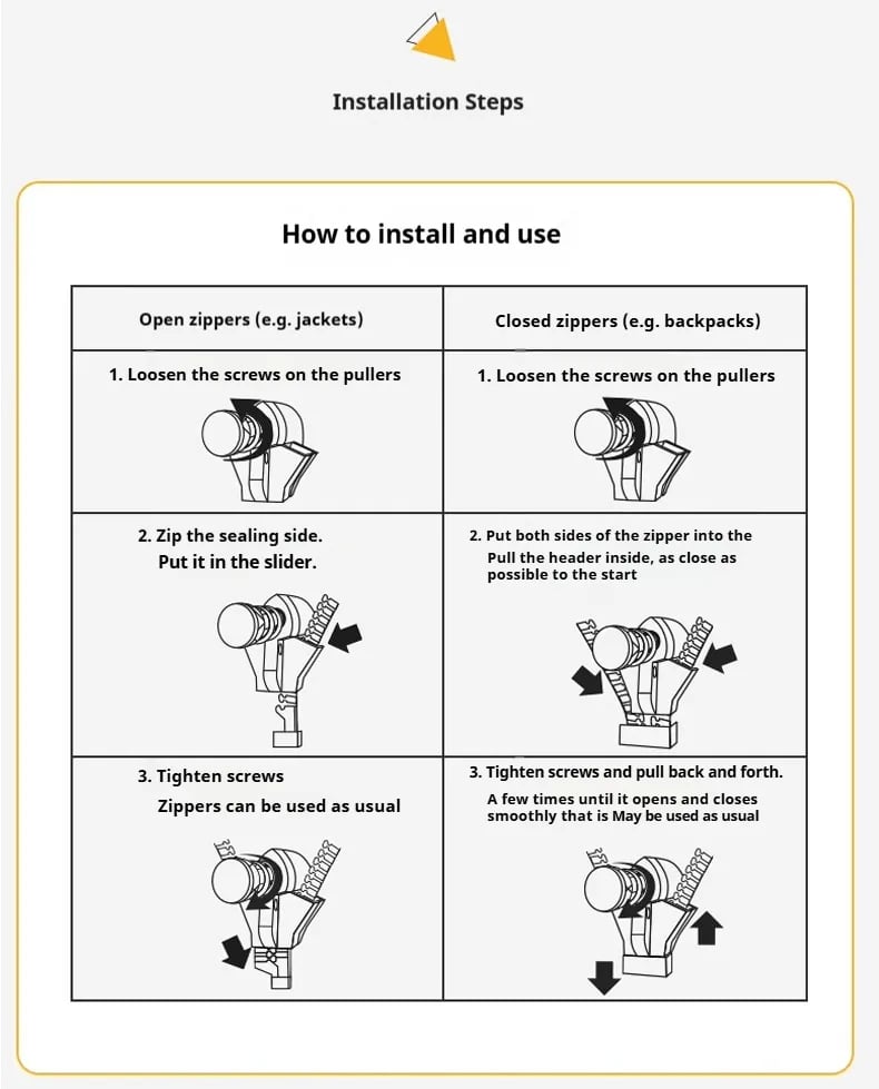 š„Universal Zipper Repairer-No sewing requiredļ¼just install it directly