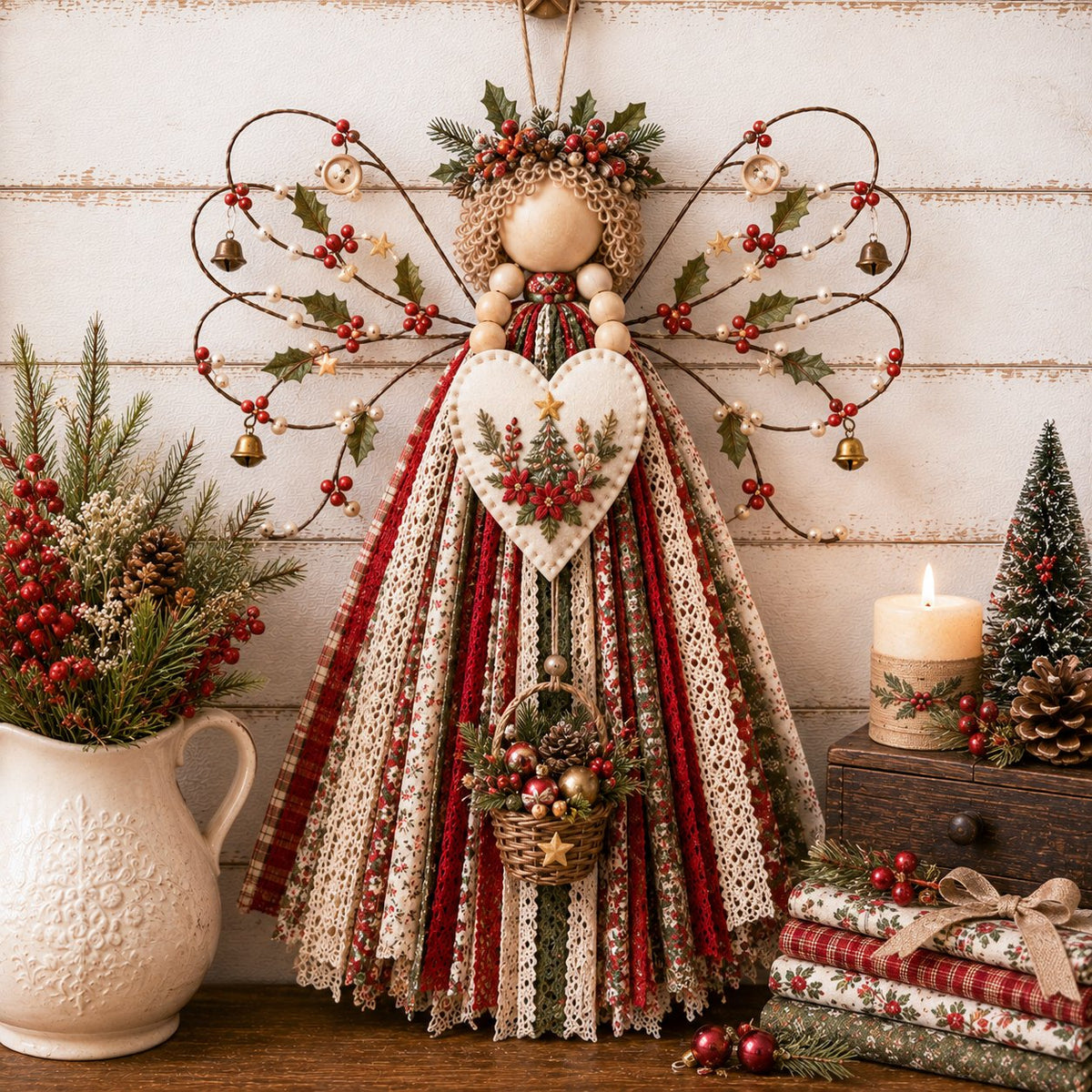 🪽 Angel Fabric Hanging DIY Kit – Create a Handmade Angel Full of Meaning(🎁 Buy 2, Get 1 FREE)
