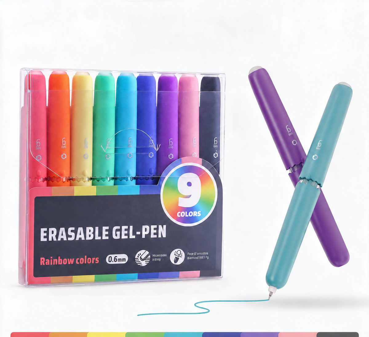 π LIMITED-TIME 50% OFF! β¨9 Colors Erasable Gel Pen Set
