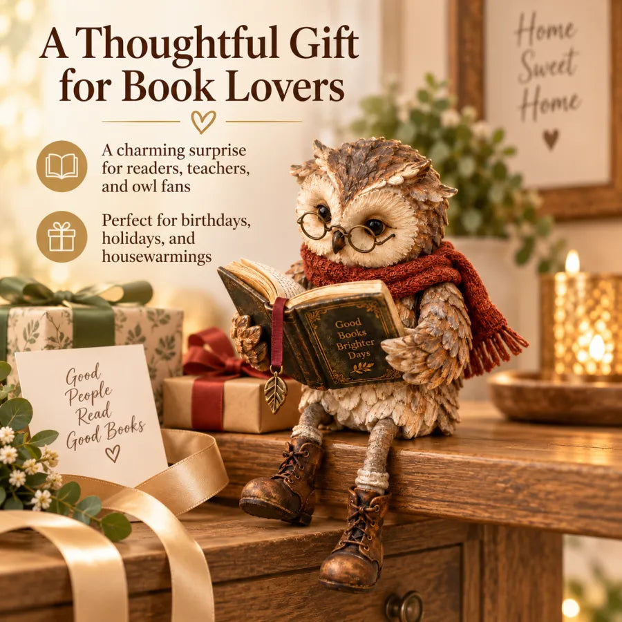 🦉Reading Owl Figurine