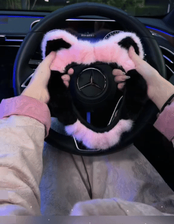 Last Day 49% OFF -Plush Steering Wheel Cover，Car Winter Accessories,for 98% Cars