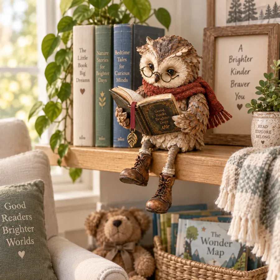 🦉Reading Owl Figurine