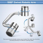 Last Day 49% OFF🔥The newly enhanced 360° swivel faucet extender