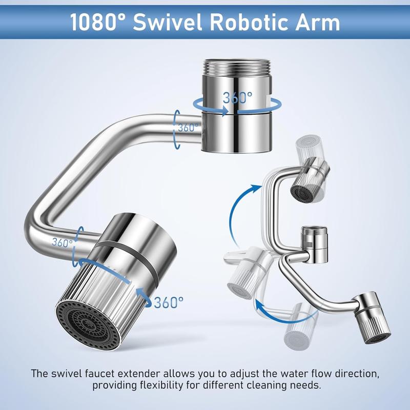 Last Day 49% OFF🔥The newly enhanced 360° swivel faucet extender