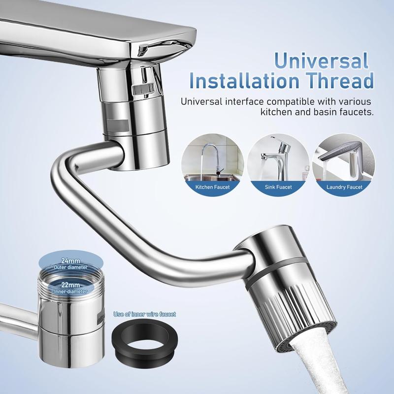 Last Day 49% OFF🔥The newly enhanced 360° swivel faucet extender