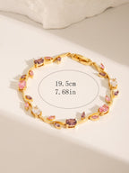 Last Day 50%OFF ✨🌷Tulip Vine 18K Gold Crystal Bracelet