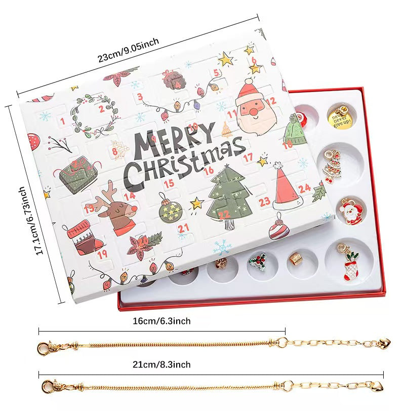 🔥BLACK FRIDAY SALE-24PCS Necklace Pendant Christmas Countdown Advent Calendar Blind Box