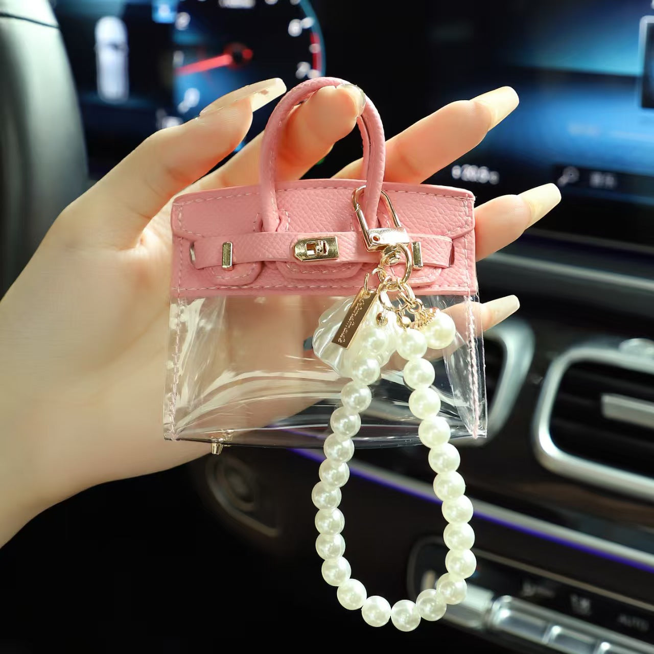 Creative Mini Tote Key Holder – Cute Women’s Car Key Handbag Case