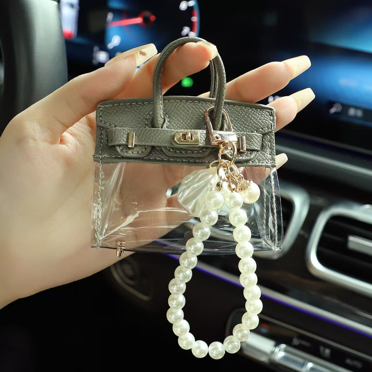 Creative Mini Tote Key Holder – Cute Women’s Car Key Handbag Case