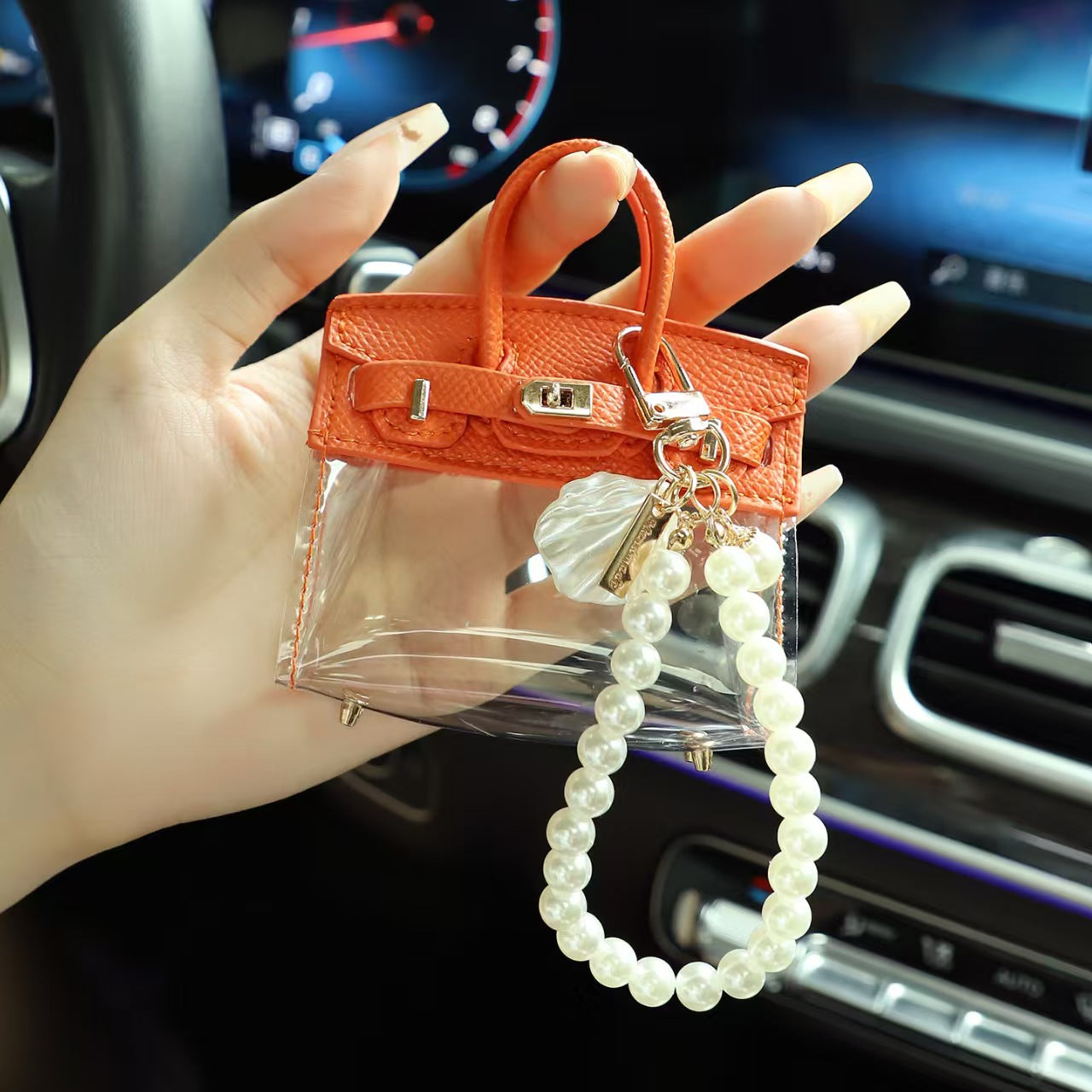 Creative Mini Tote Key Holder – Cute Women’s Car Key Handbag Case