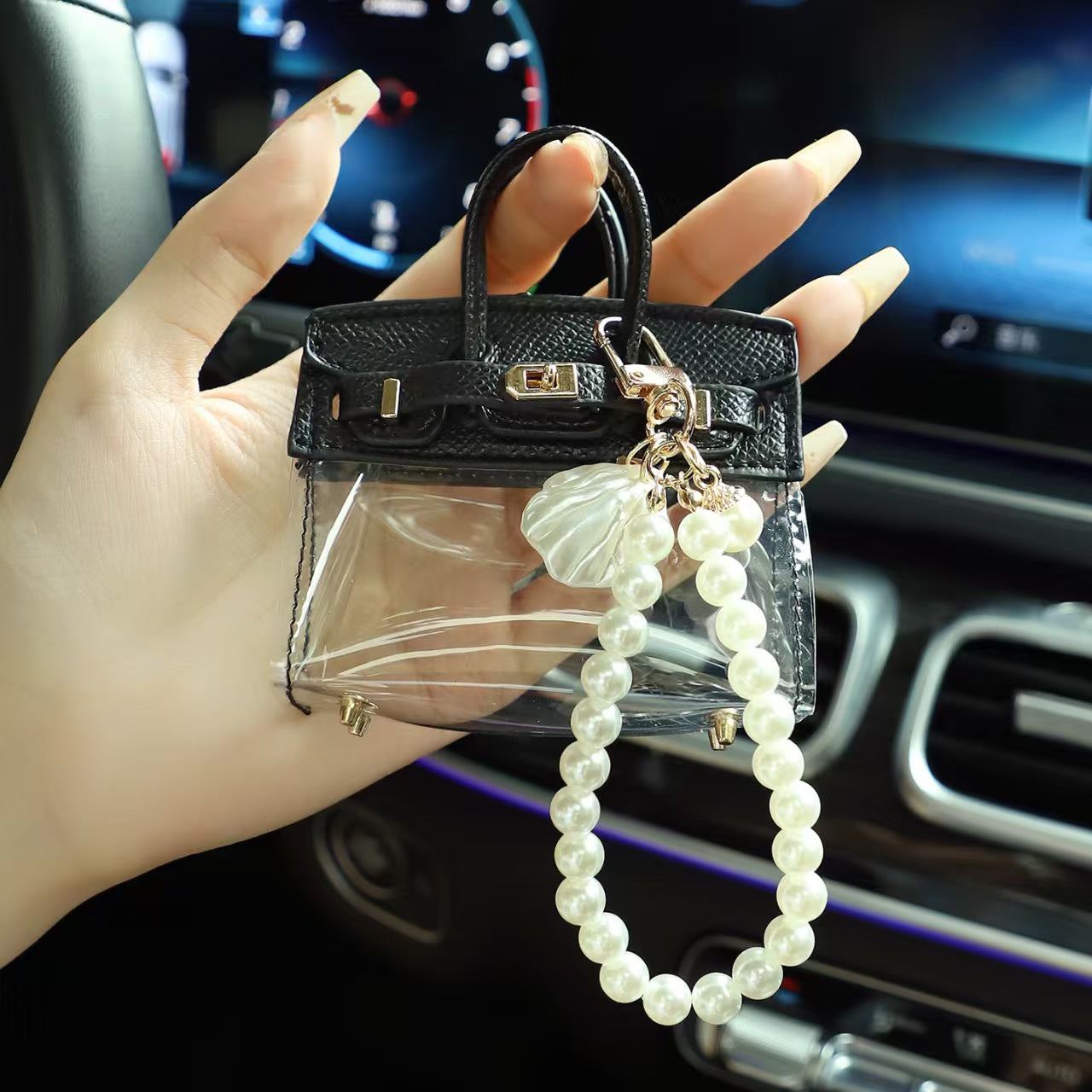 Creative Mini Tote Key Holder – Cute Women’s Car Key Handbag Case