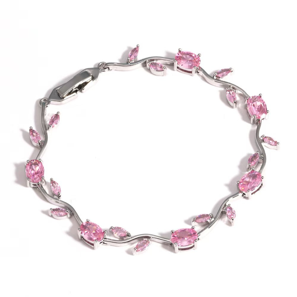 Last Day 50%OFF ✨🌷Tulip Vine  Gold Crystal Bracelet