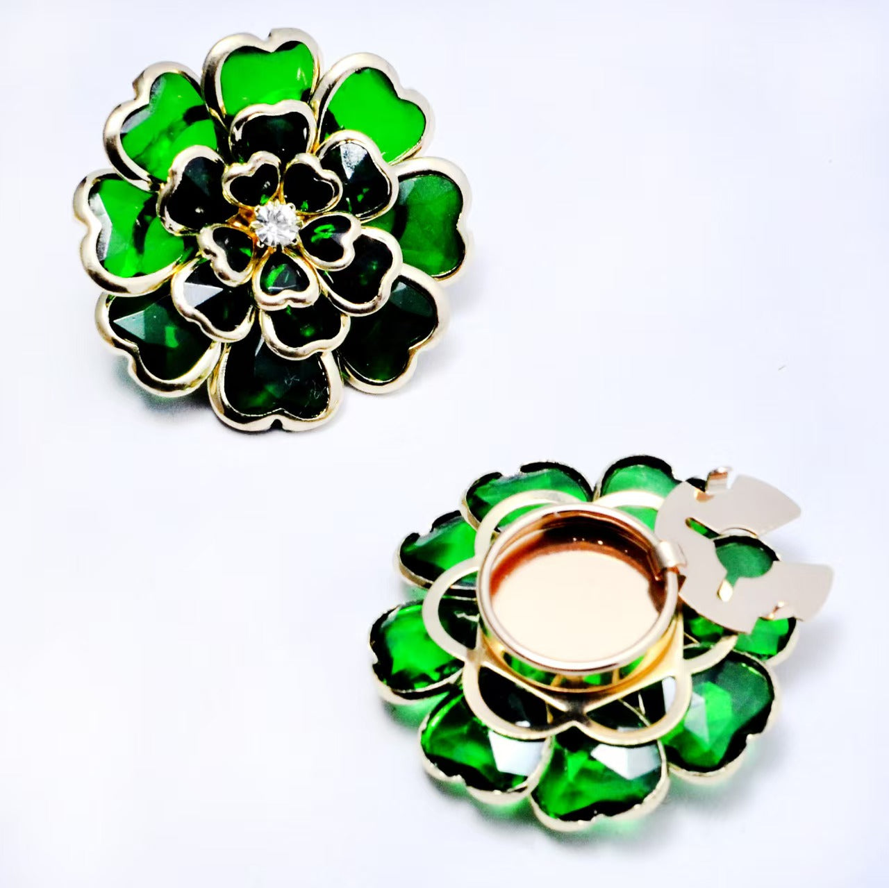 Antique Bronze Enamel Flower Button Set🌺Subtle Detail for Shirts & Suits