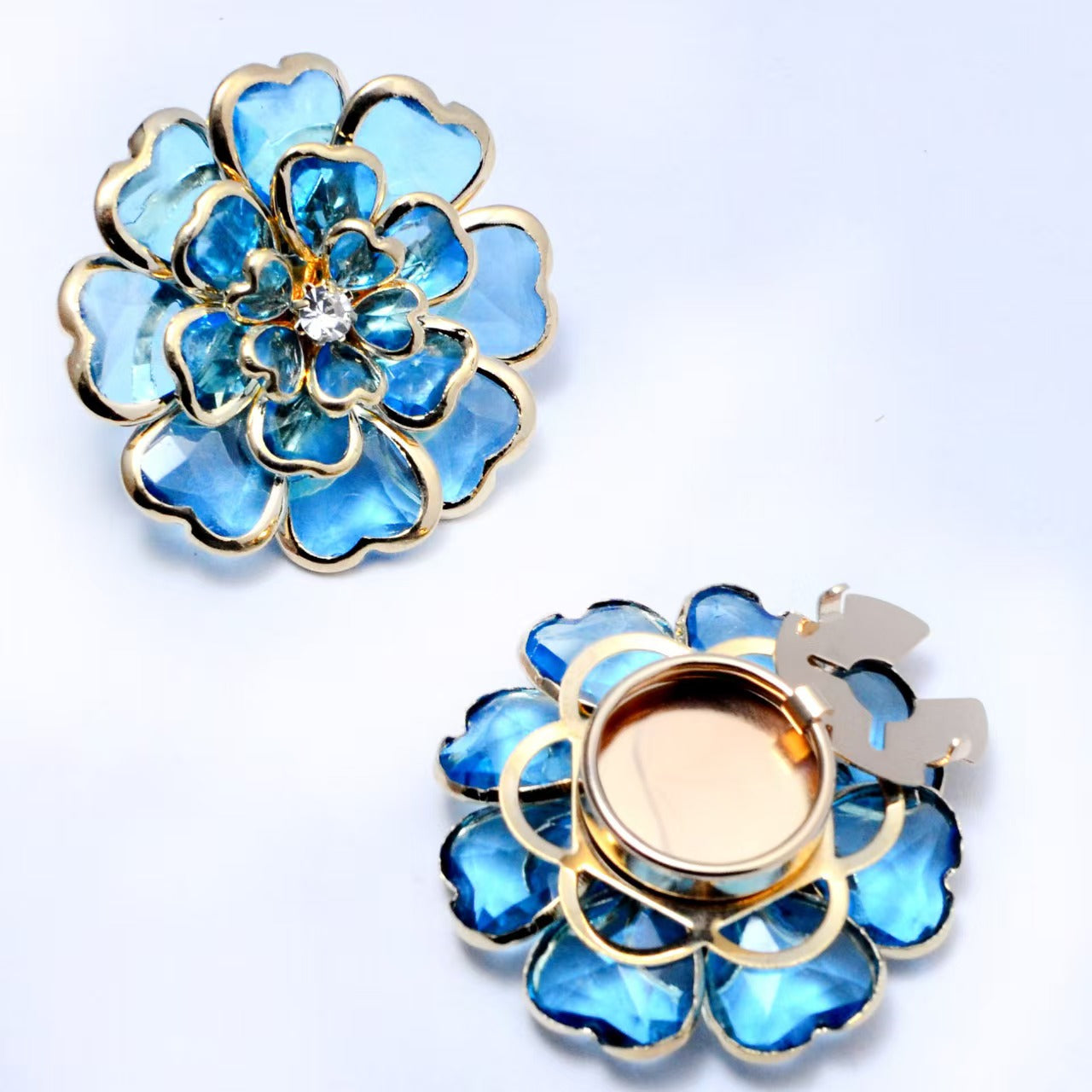 Antique Bronze Enamel Flower Button Set🌺Subtle Detail for Shirts & Suits