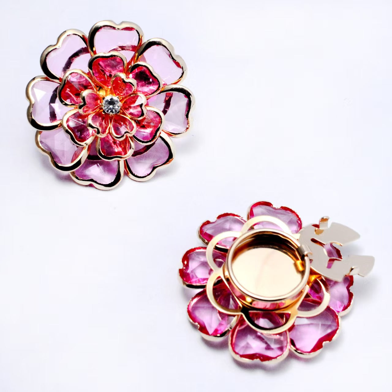 Antique Bronze Enamel Flower Button Set🌺Subtle Detail for Shirts & Suits