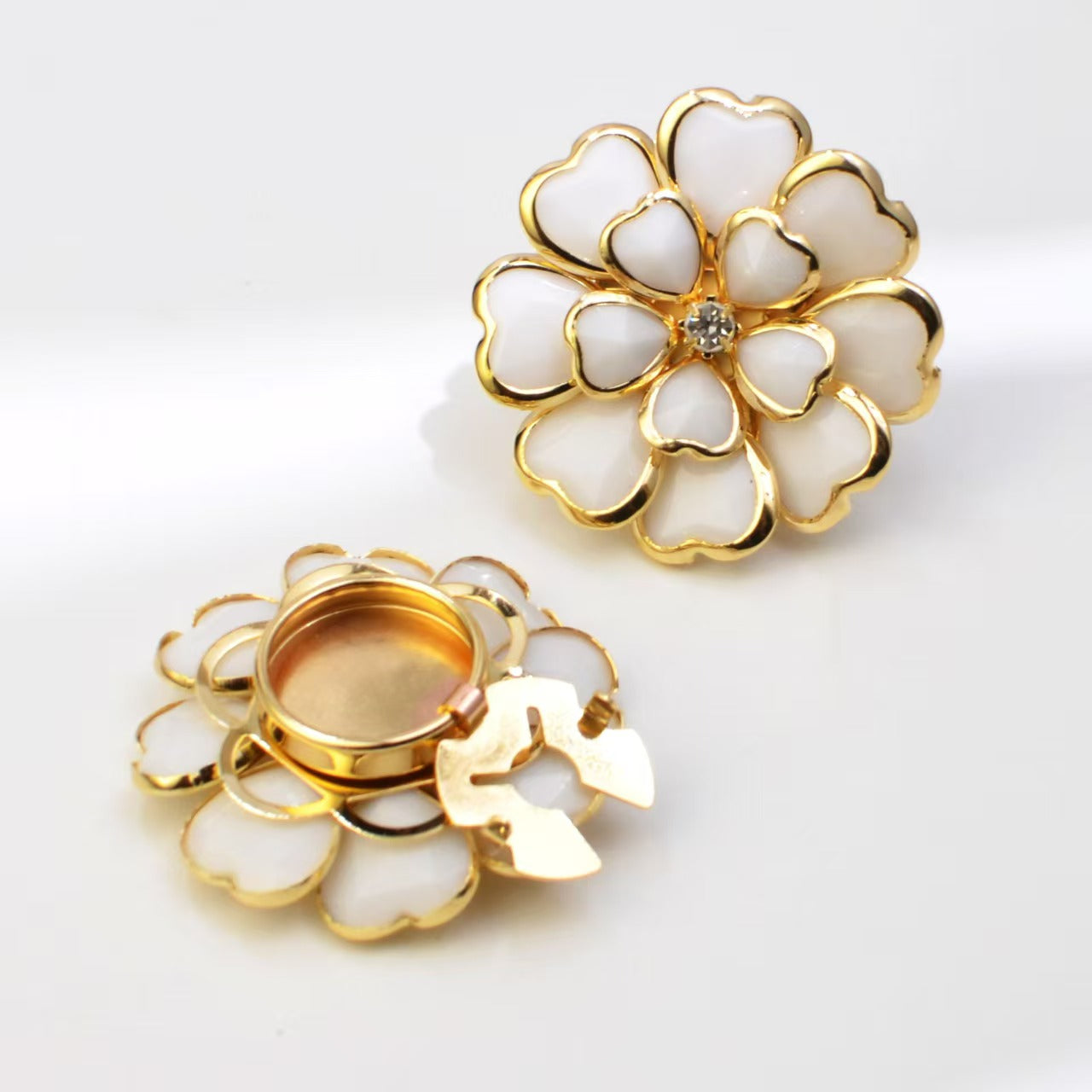 Antique Bronze Enamel Flower Button Set🌺Subtle Detail for Shirts & Suits