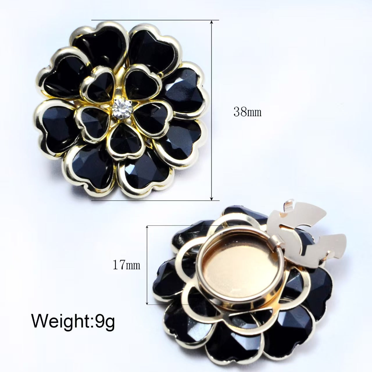 Antique Bronze Enamel Flower Button Set🌺Subtle Detail for Shirts & Suits