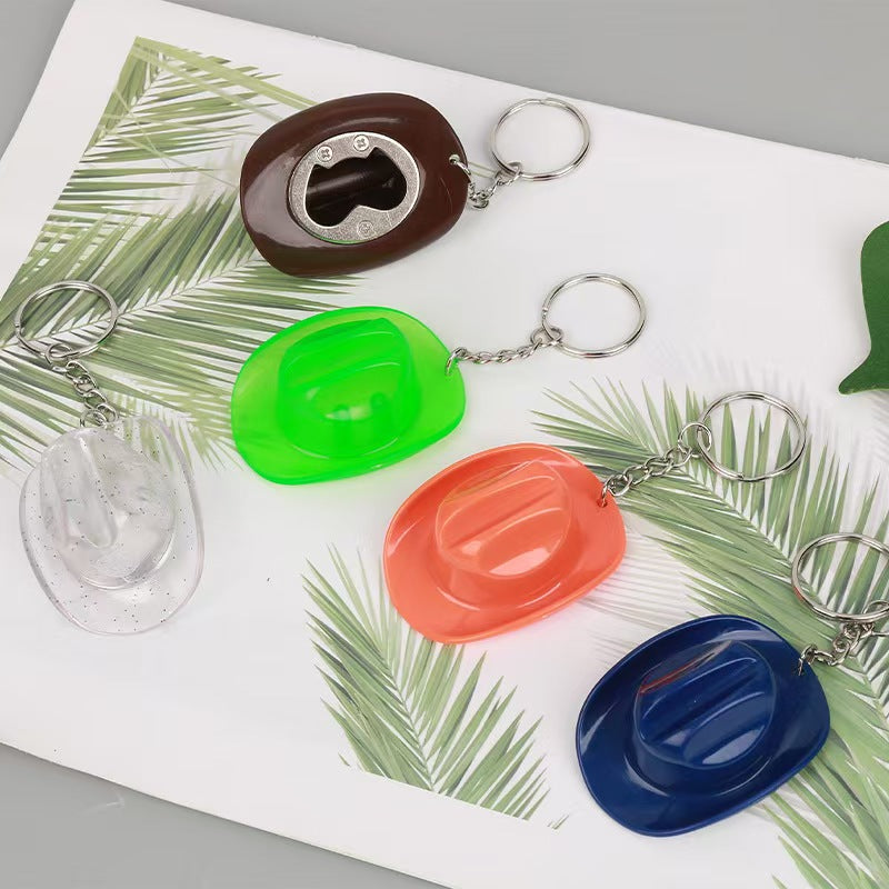 🔥Hot Sale 49% off🌟🔑Texas cowboy hat-shaped bottle opener keychain🤠
