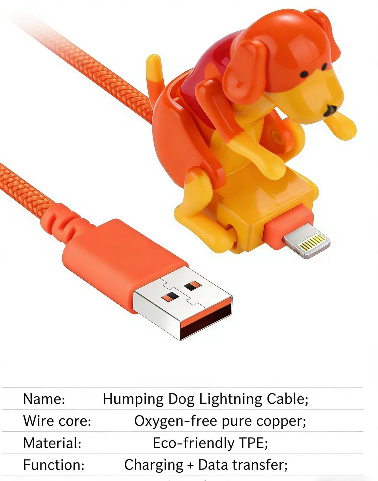 Moving Rogue Dog Cell Phone Data Charging Cable