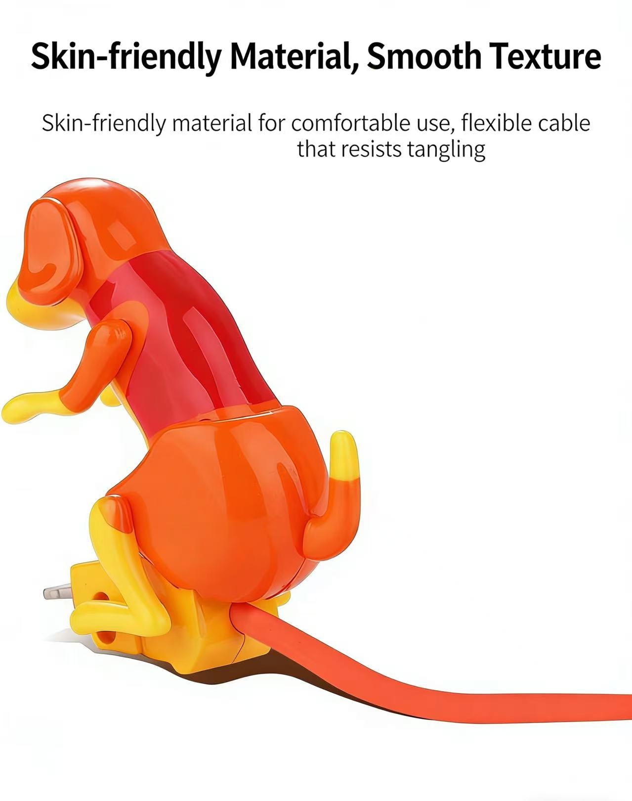 Moving Rogue Dog Cell Phone Data Charging Cable
