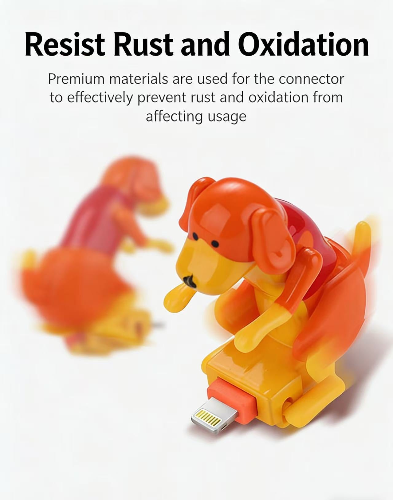 Moving Rogue Dog Cell Phone Data Charging Cable