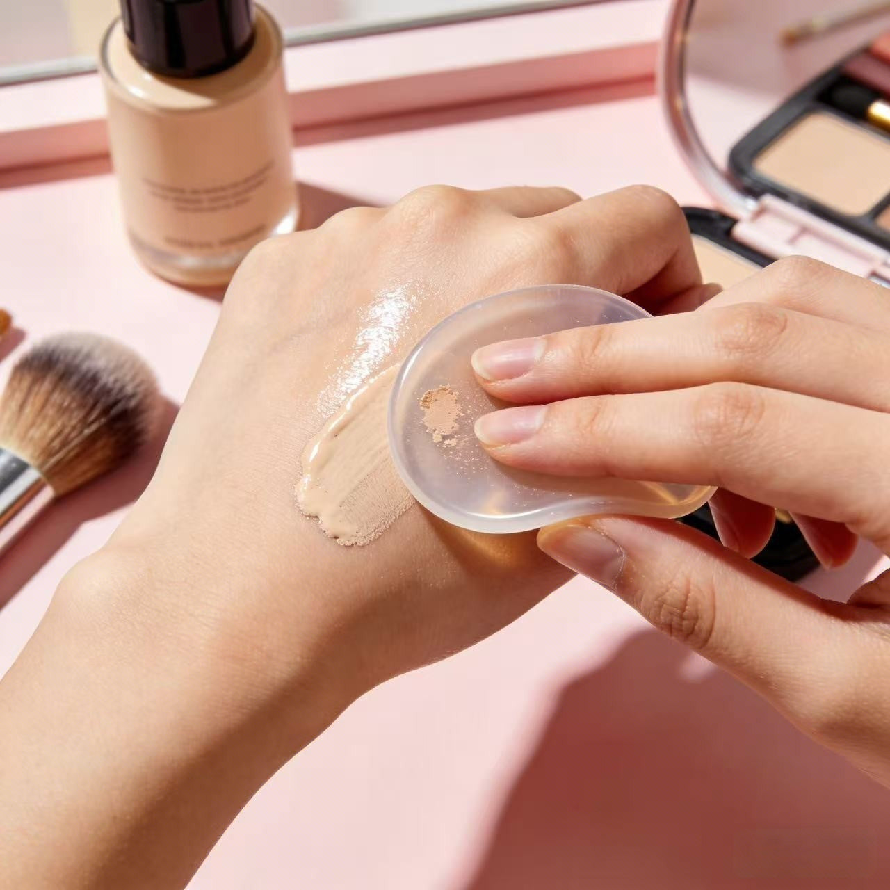 No-Mess Silicone Makeup Sponge – Flawless Application, Zero Product Waste