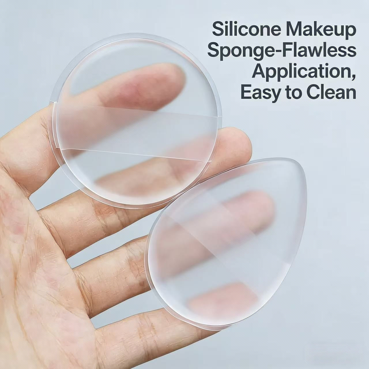 No-Mess Silicone Makeup Sponge – Flawless Application, Zero Product Waste