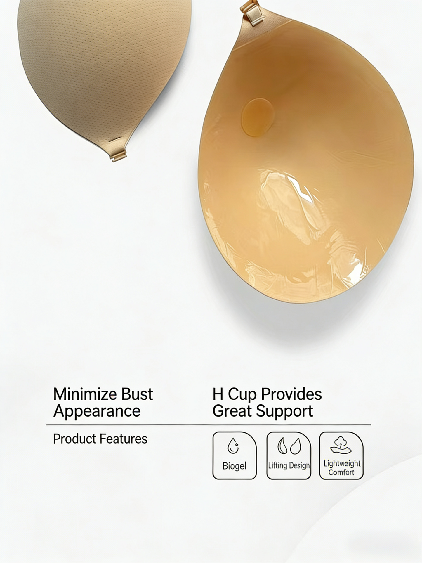 Super Push-Up Adhesive Bra Pads | Ultimate Lift &amp; Comfort for B-H Cups