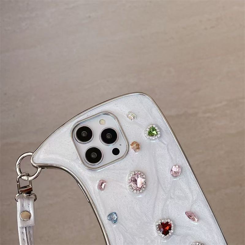 💃Last 50%Off👛Underarm-style rhinestone phone case, sweet and edgy style