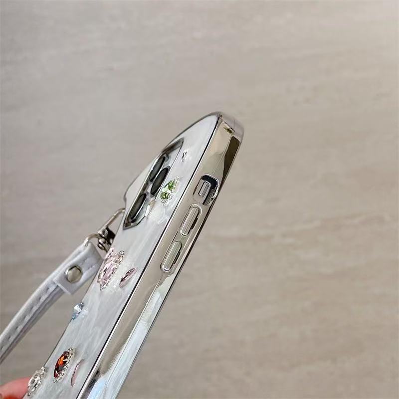 💃Last 50%Off👛Underarm-style rhinestone phone case, sweet and edgy style