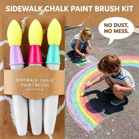 🎁Children's Day Gifts 🎨3 pcs Childrens Chalk Brush, Creative Painting Painting Set;