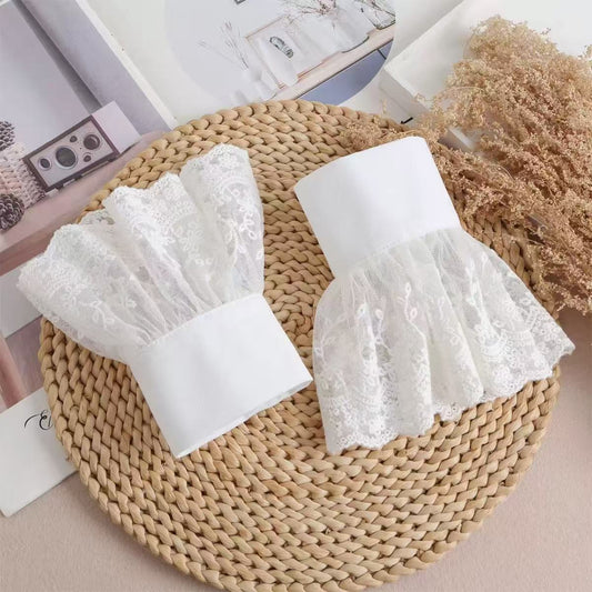 🔥2026New Arrivals-Last 49% OFF👩Lace Ruffle Sleeve Cuffs