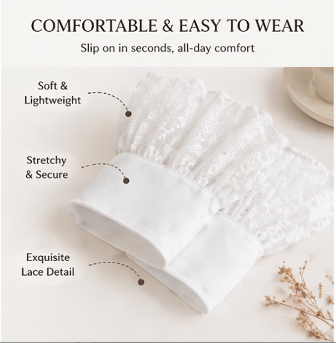 🔥2026New Arrivals-Last 49% OFF👩Lace Ruffle Sleeve Cuffs