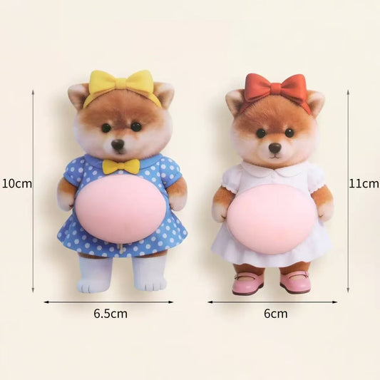 🐶Cute Chubby Shiba Dog Anti-Collision Sticker