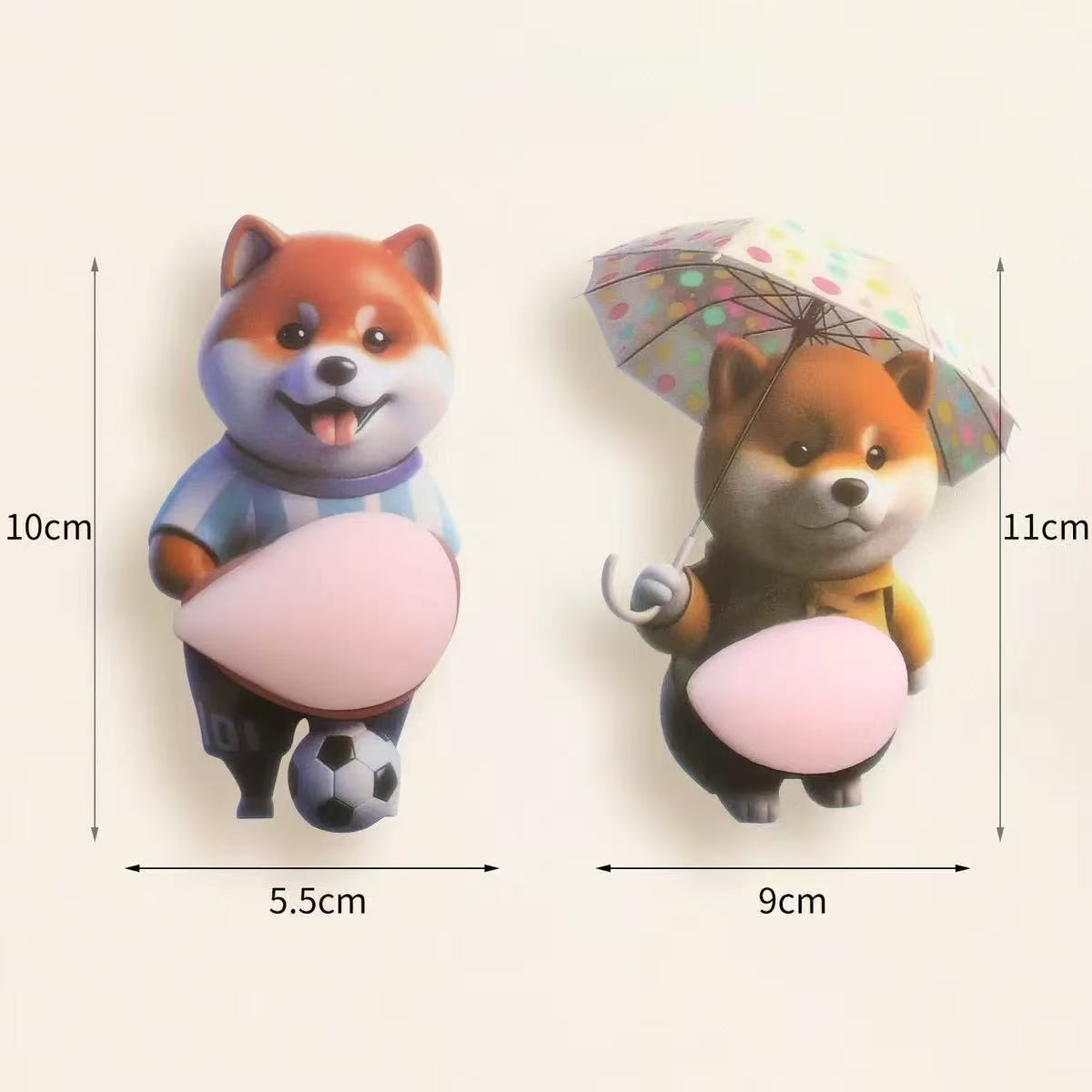 🐶Cute Chubby Shiba Dog Anti-Collision Sticker