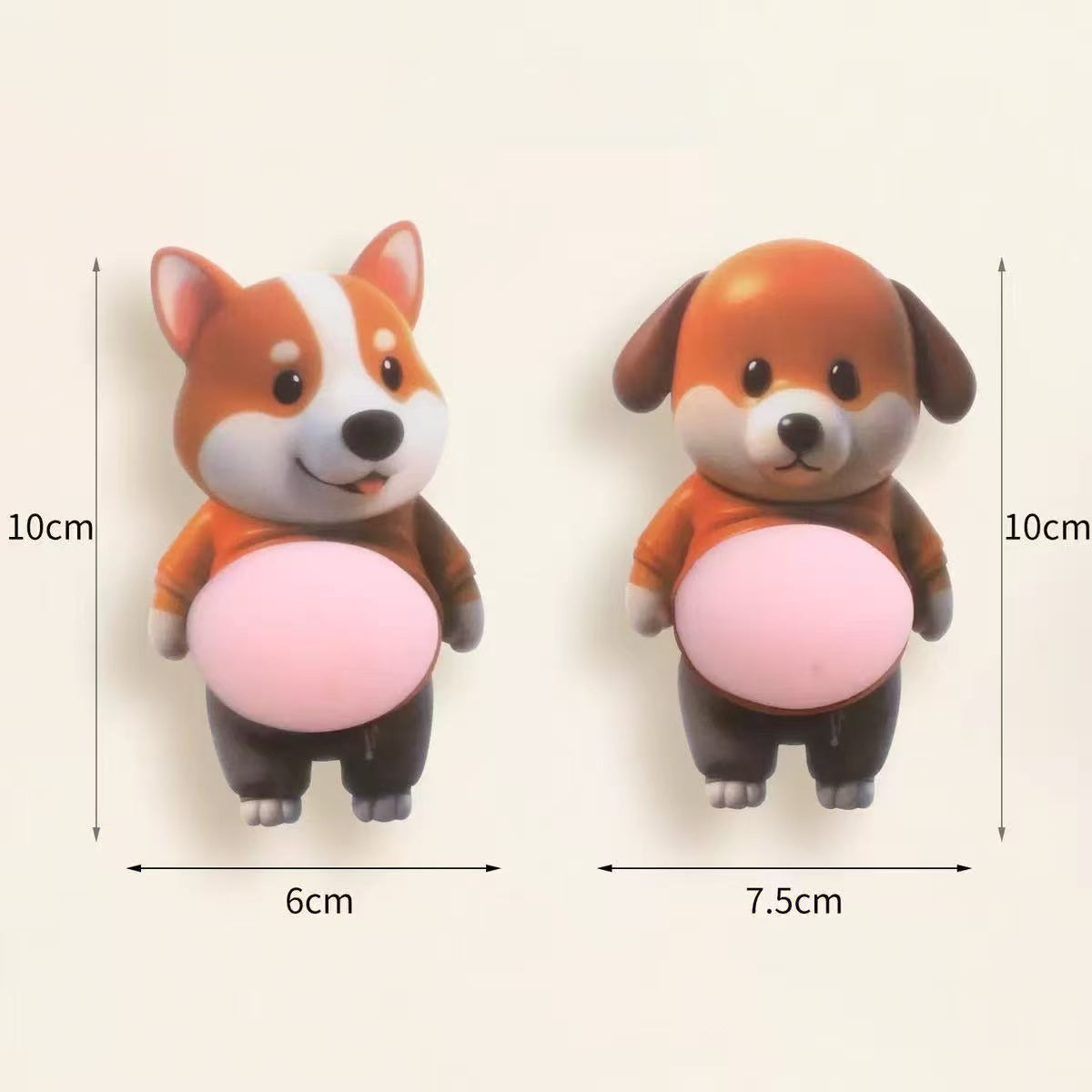 🐶Cute Chubby Shiba Dog Anti-Collision Sticker