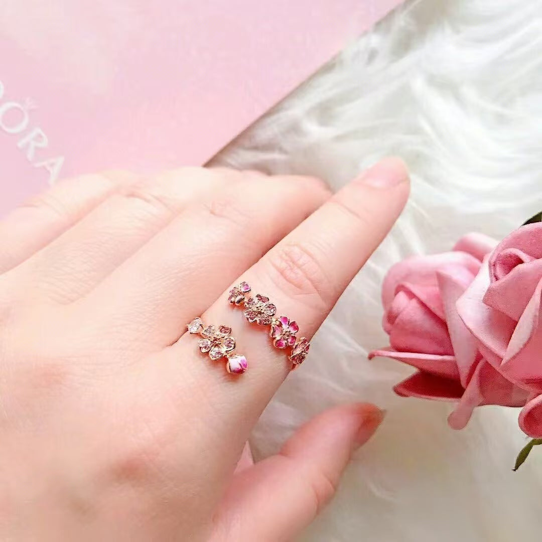 💗Eternal Bloom Cherry Blossom Ring – Bringing Love & Positive Energy