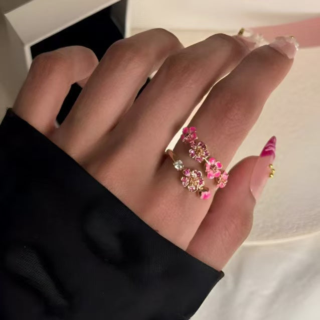 💗Eternal Bloom Cherry Blossom Ring – Bringing Love & Positive Energy