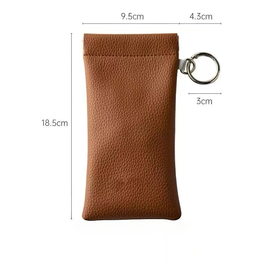 🎁Last 49% Off-Soft PU Leather Sunglasses -Pouch Elastic Opening Eyeglasses Bag